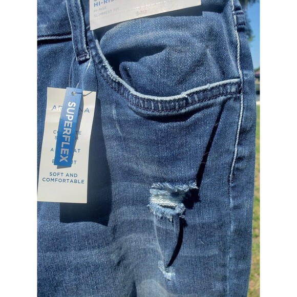 NWT Arizona Women's Super Flex Hi-rise Ankle Jegging Size 15 NWT - Picture 8 of 16